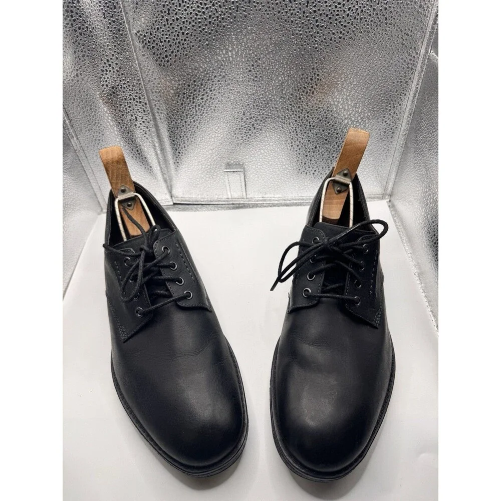 Clarks Hinman Oxford Black Leather orthopedic Comfort Shoes Men’s Size 9 Mens